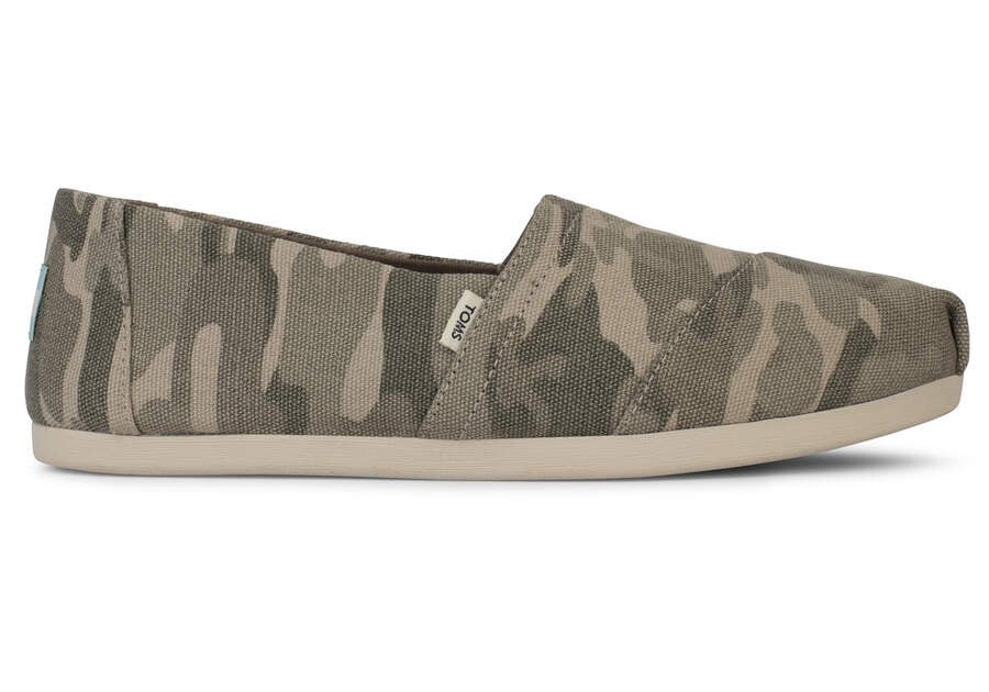 Toms Alpargata Camo スリップオン レディース グレー ブラウン | Toms アウトレット店舗 31HFNCMGT