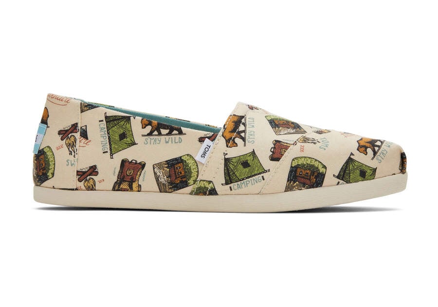 Toms Alpargata Camping スリップオン レディース ベージュ | Toms アウトレット店舗 37VTDXMWN