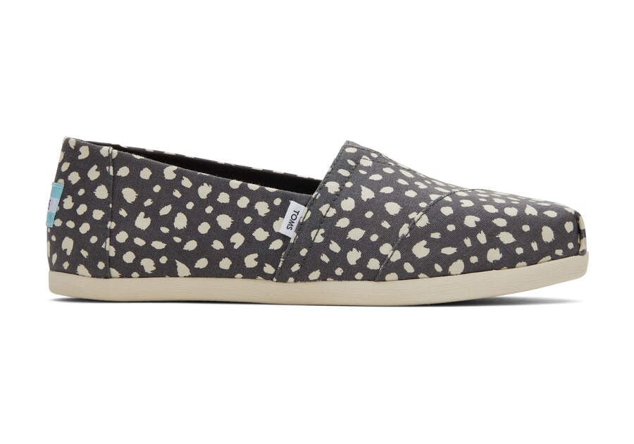 Toms Alpargata Cheetah スリップオン レディース グレー | Toms アウトレット店舗 38JAHGDBC