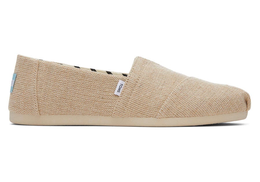 Toms Alpargata Heritage Canvas Wide Width スリップオン レディース ベージュ | Toms アウトレット店舗 72AECLUFI