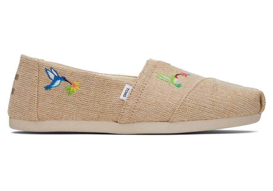 Toms Alpargata Hummingbirds スリップオン レディース ブラウン | Toms アウトレット店舗 86OZKPHFX