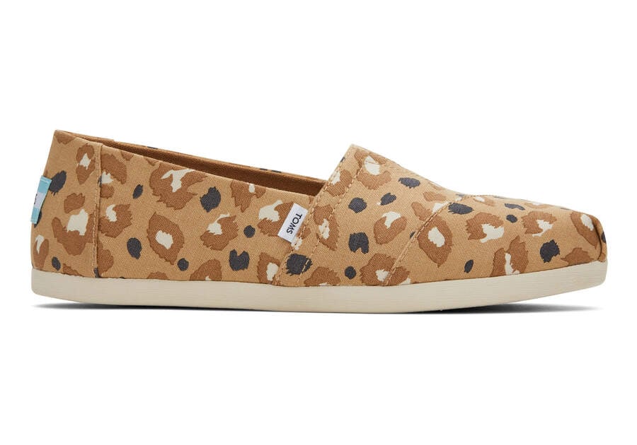 Toms Alpargata Leopard スリップオン レディース ブラウン ひょう | Toms アウトレット店舗 30ASBTZLM