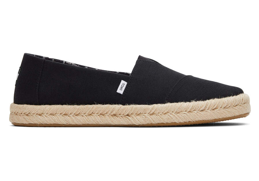 Toms Alpargata Rope 2.0 エスパドリーユ メンズ 黒 | Toms アウトレット店舗 14MQOBFYC