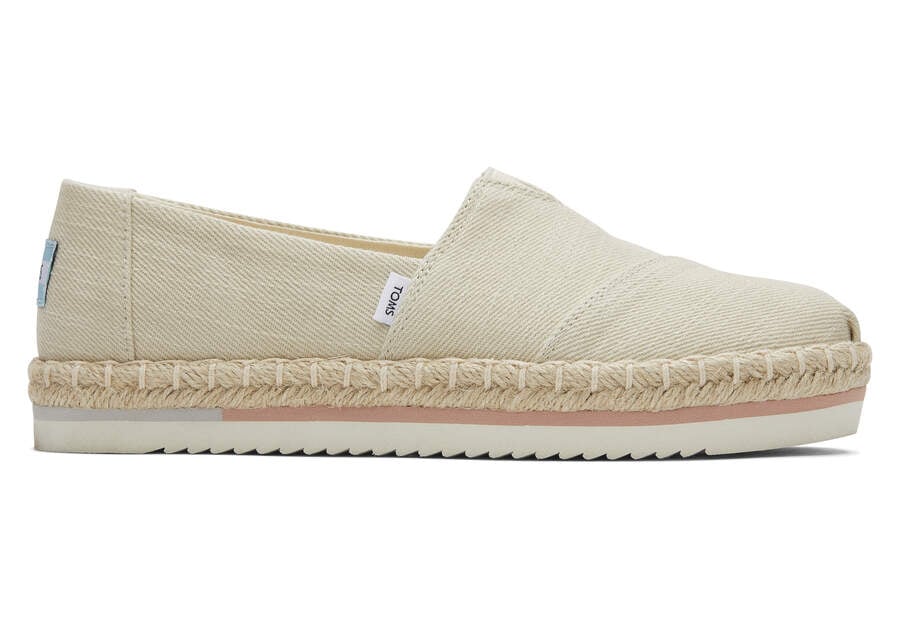Toms Alpargata Rope Platform エスパドリーユ レディース ベージュ | Toms アウトレット店舗 90UHIGCBD
