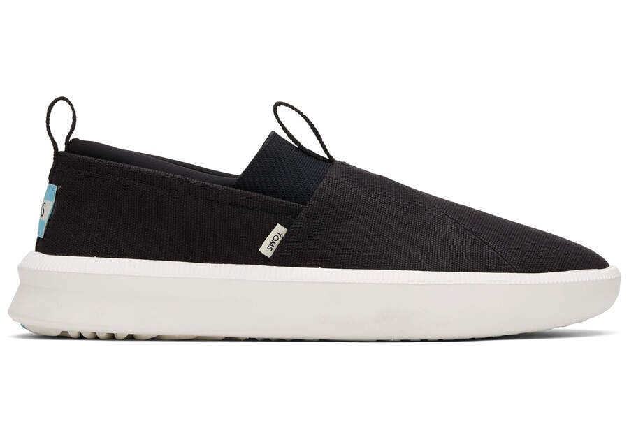 Toms Alpargata Rover スリップオン メンズ 黒 | Toms アウトレット店舗 29THOQJCZ