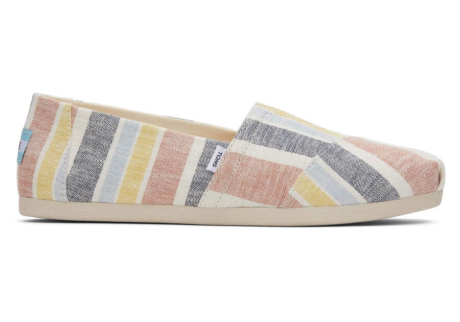 Toms Alpargata Stripes スリップオン レディース ライトブラウン カラー | Toms アウトレット店舗 04LDXIJGZ