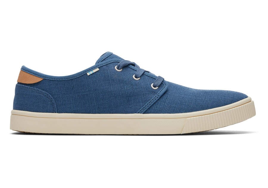 Toms Carlo スニーカー メンズ 青 | Toms アウトレット店舗 35RVMOCUA