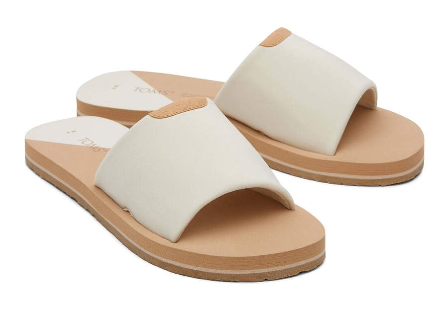 Toms Carly スライド レディース 白 | Toms アウトレット店舗 79BPTEFXR