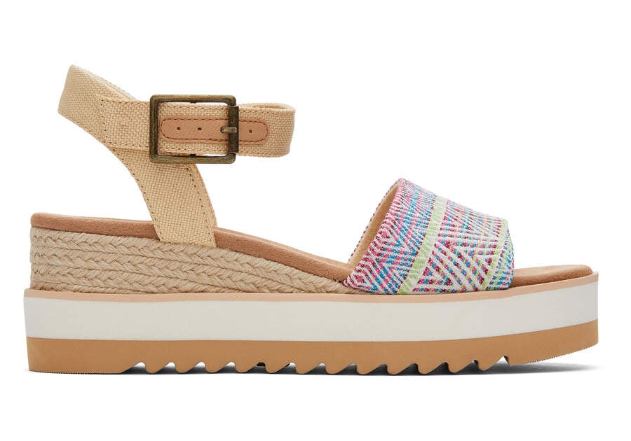 Toms Diana ウェッジサンダル レディース ベージュ | Toms アウトレット店舗 65FJSXOBY