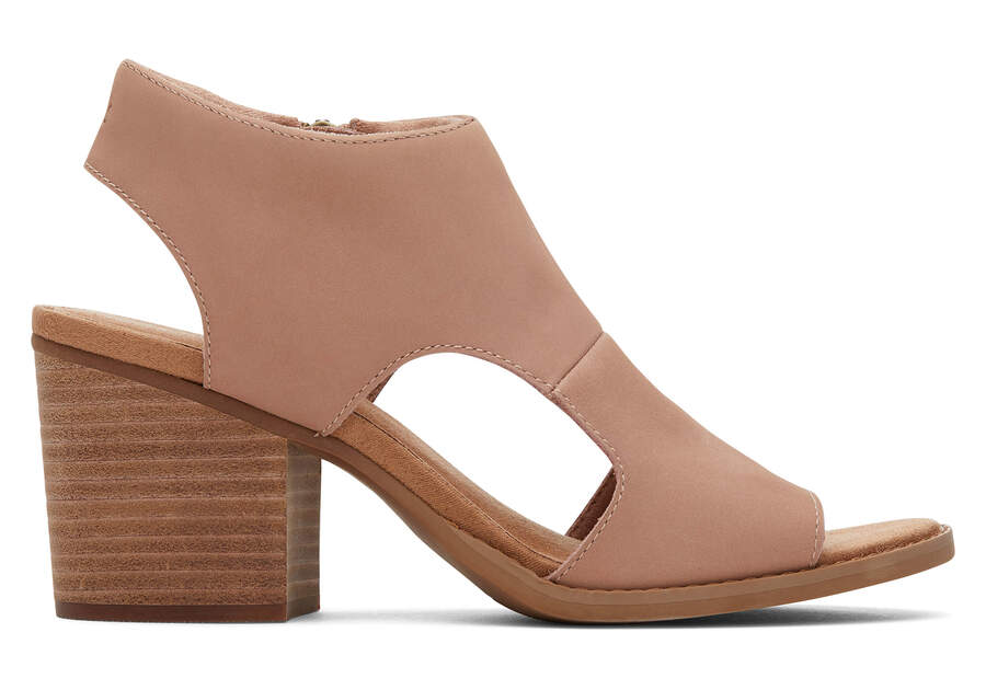 Toms Eliana レザーサンダル レディース ブラウン | Toms アウトレット店舗 70IMHJQKW
