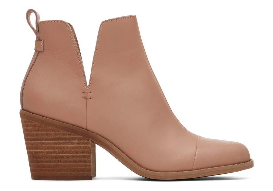 Toms Everly Cutout Boot レザーブーツ レディース ブラウン | Toms アウトレット店舗 85RZSVDAH
