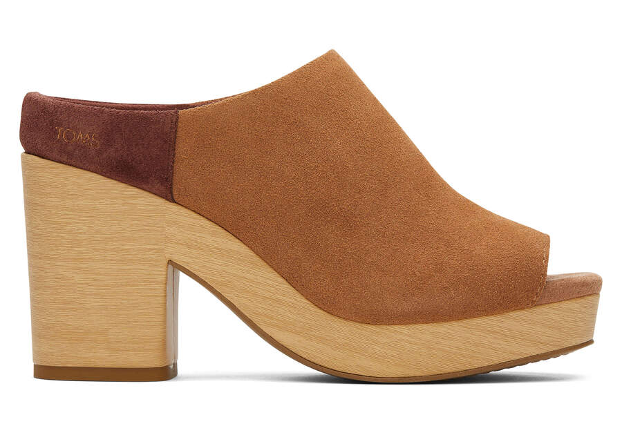 Toms Florence かかとあり サンダル レディース ブラウン | Toms アウトレット店舗 58DHPWKTS