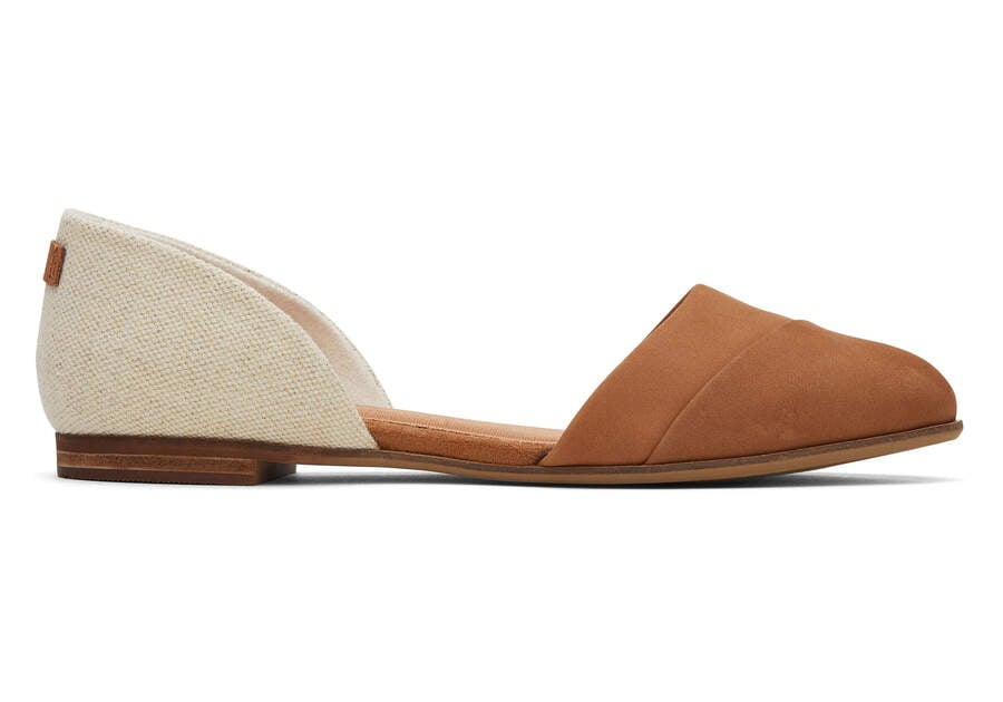 Toms Jutti D'Orsay フラットシューズ レディース ブラウン | Toms アウトレット店舗 92YCSERJN