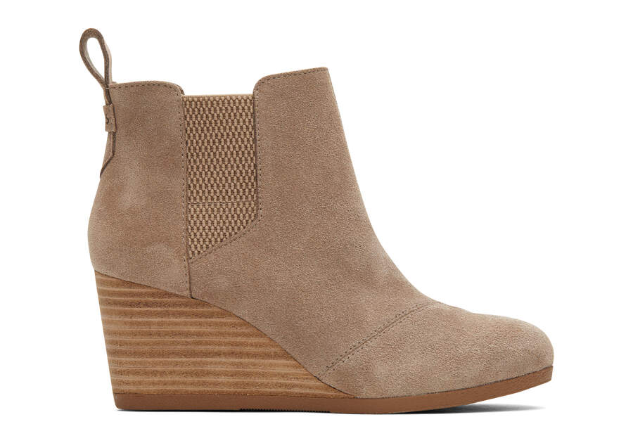 Toms Kayley Boot スエードブーツ レディース グレー ブラウン | Toms アウトレット店舗 94REXJUQB