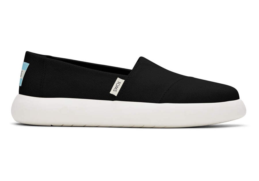 Toms Mallow Heritage Canvas スリップオン レディース 黒 | Toms アウトレット店舗 50ZYSUELG
