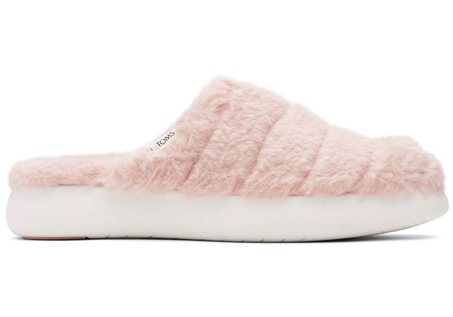 Toms Mallow Mule Fluff スリップオン レディース ピンク | Toms アウトレット店舗 67DRKVAMB