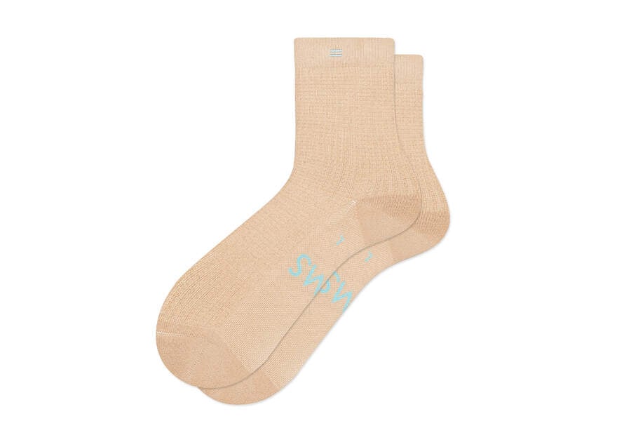 Toms Quarter Crew ソックス レディース ブラウン | Toms アウトレット店舗 81MAGYBQW