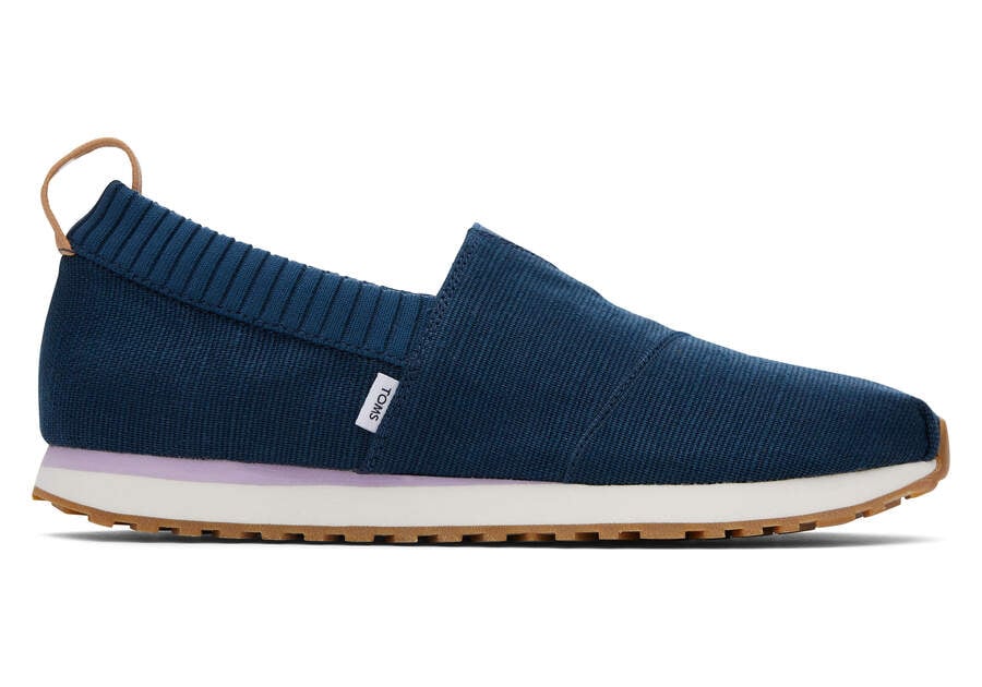 Toms Resident Heritage Canvas スニーカー レディース 青 | Toms アウトレット店舗 27JSFLQUX