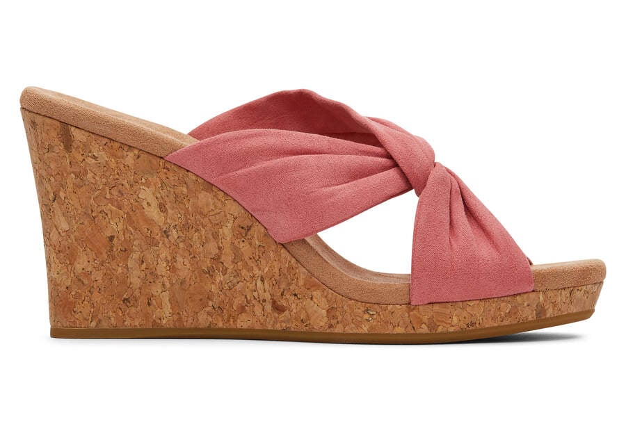 Toms Serena ウェッジサンダル レディース ピンク | Toms アウトレット店舗 28PLQWCXJ
