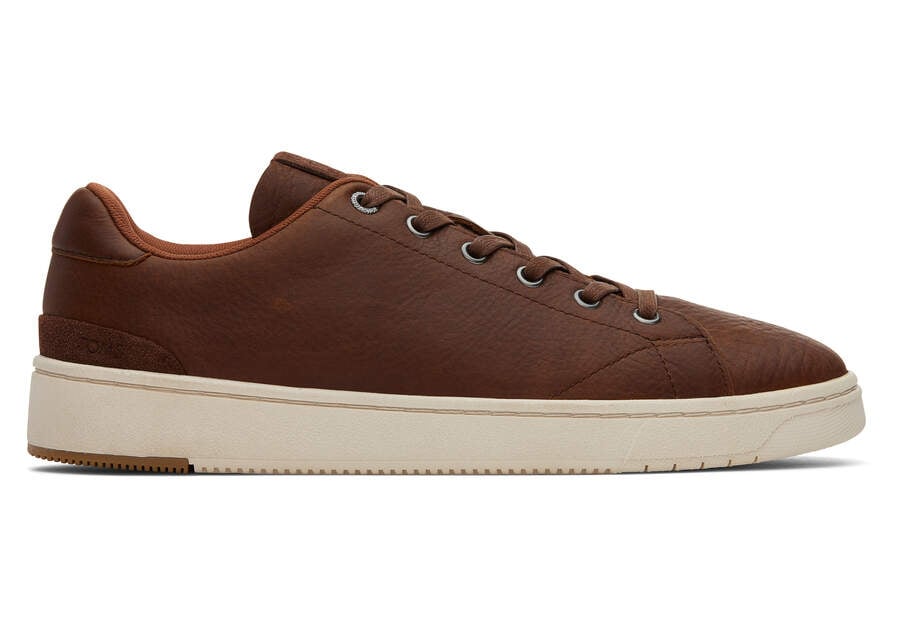 Toms TRVL LITE Water Resistant Leather スニーカー メンズ ブラウン | Toms アウトレット店舗 81XHAEMDP