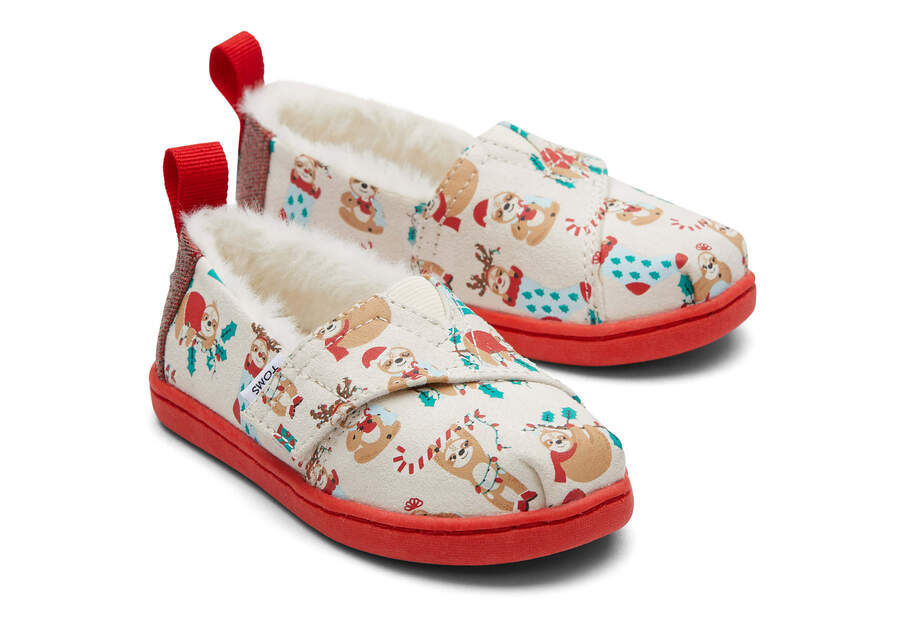Toms Tiny Alpargata Sloths スリップオン キッズ ライトブラウン | Toms アウトレット店舗 52MNBLQSO