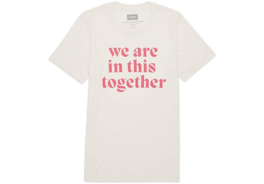 Toms We Are In This Together Tシャツ メンズ ベージュ カラー | Toms アウトレット店舗 65RFNTWOM