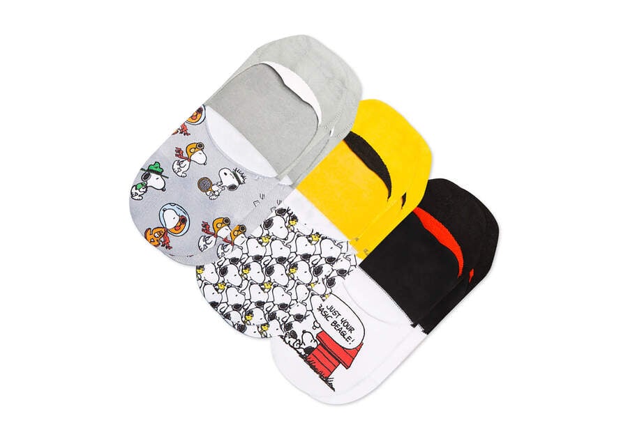 Toms X Peanuts® Ultimate No Show 3 Pack ソックス メンズ カラー | Toms アウトレット店舗 13JRSMEFI