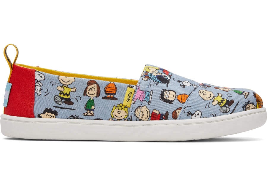 Toms X Peanuts® Youth Alpargata スリップオン キッズ 青 | Toms アウトレット店舗 64OJEMKSC