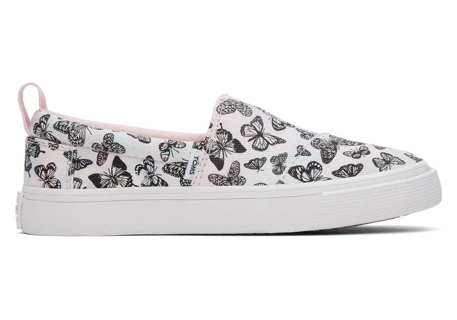 Toms Youth Fenix Slip-On Butterflies Tie Dye Twill スリップオン キッズ ピンク | Toms アウトレット店舗 14YLKGABZ